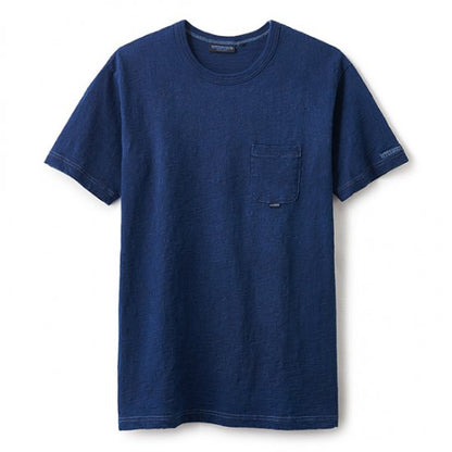 Indigo Slab Cotton Pocket Tee