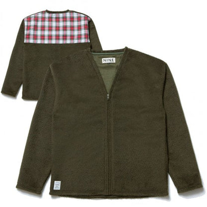 Fleece Melton Cardigan