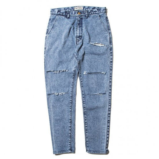 Ankle Length Damaged Denim