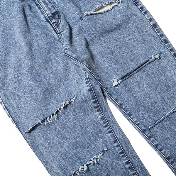 Ankle Length Damaged Denim