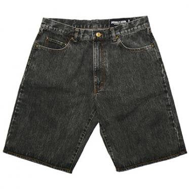 Chemical Wash Denim Shorts