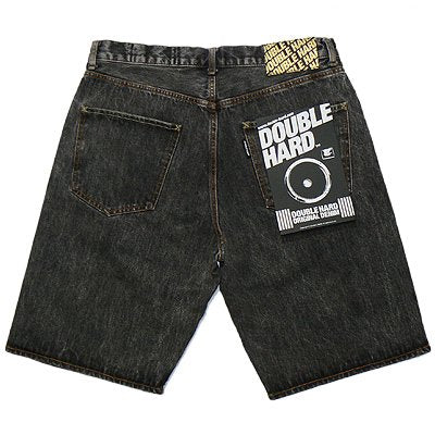 Chemical Wash Denim Shorts