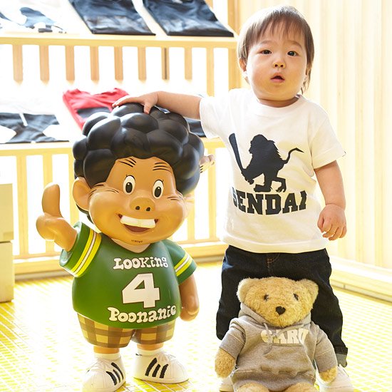 BLACK STORE Limited Bat Saru Sendai Kids Tee