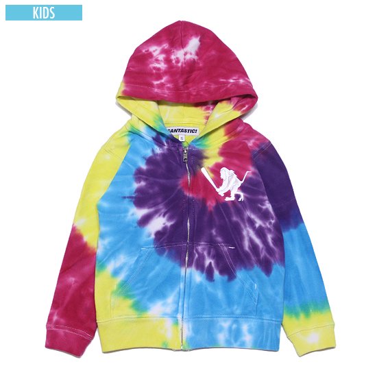 Kid's Tie Dye Zip Hoodie