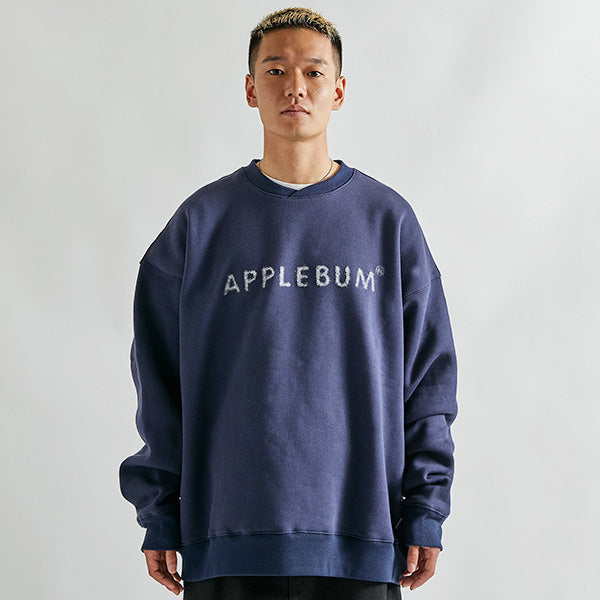 Logo Needle Punch Crew Sweat