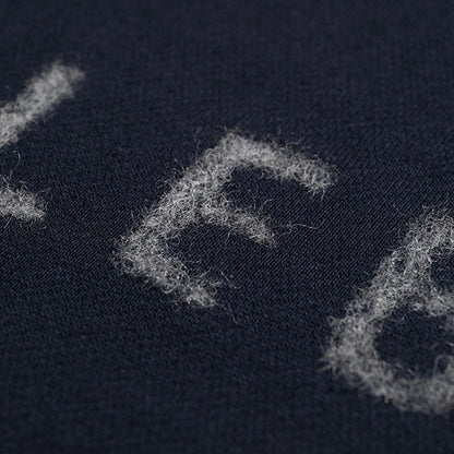 Logo Needle Punch Crew Sweat