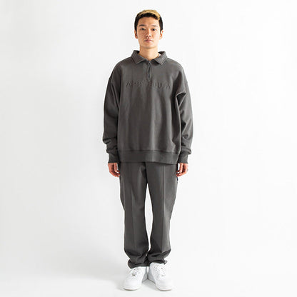 Center Pleats Sweat Pants