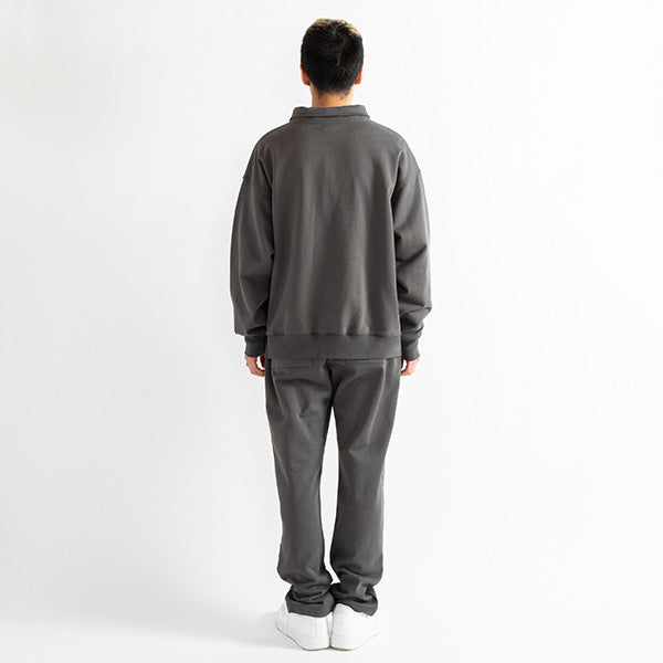 Center Pleats Sweat Pants