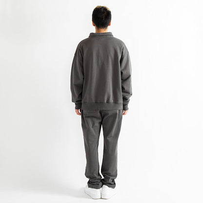 Center Pleats Sweat Pants