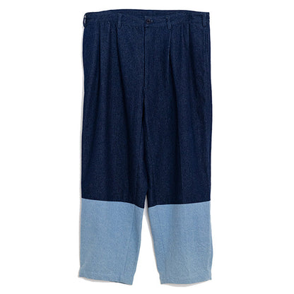 Denim Bicolor Pants