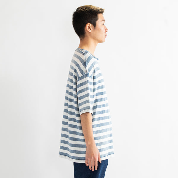 Bleach Indigo Border Pocket T-shirt