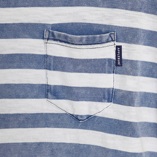 Bleach Indigo Border Pocket T-shirt