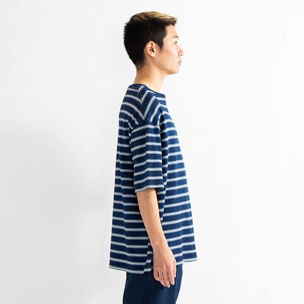 Indigo Border Pocket T-shirt