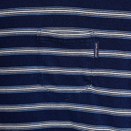 Indigo Border Pocket T-shirt