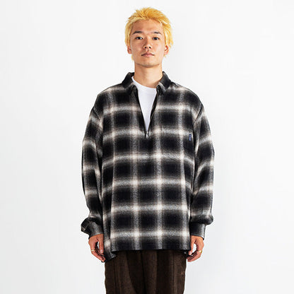 L/S Half Zip Nel Shirt