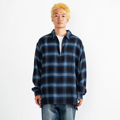 L/S Half Zip Nel Shirt