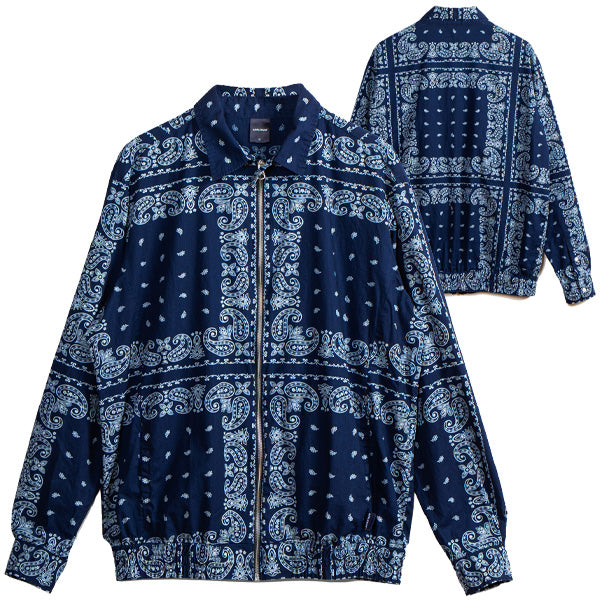 APPLEBUM ( アップルバム ) Indigo Paisley Zip Up Shirt Jacket