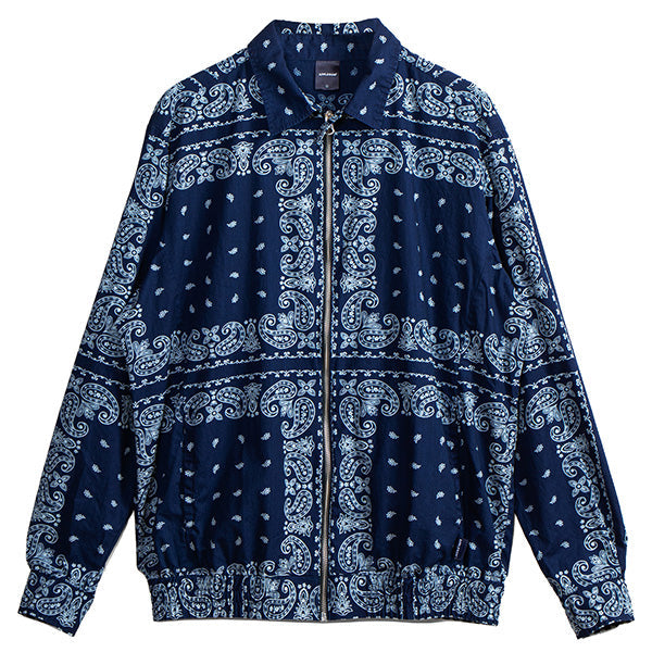 APPLEBUM ( アップルバム ) Indigo Paisley Zip Up Shirt Jacket