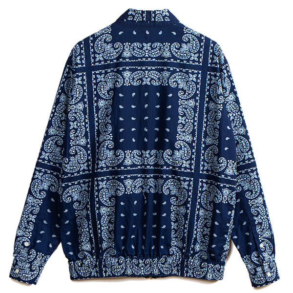 APPLEBUM ( アップルバム ) Indigo Paisley Zip Up Shirt Jacket