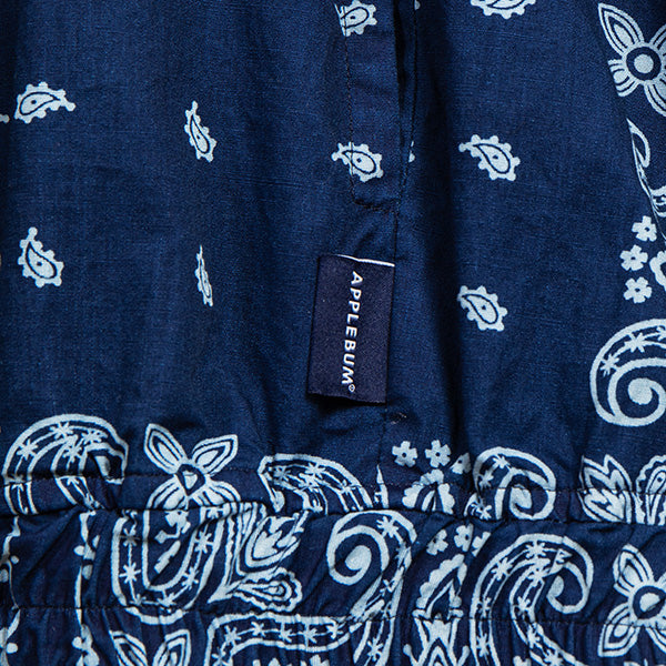 APPLEBUM ( アップルバム ) Indigo Paisley Zip Up Shirt Jacket