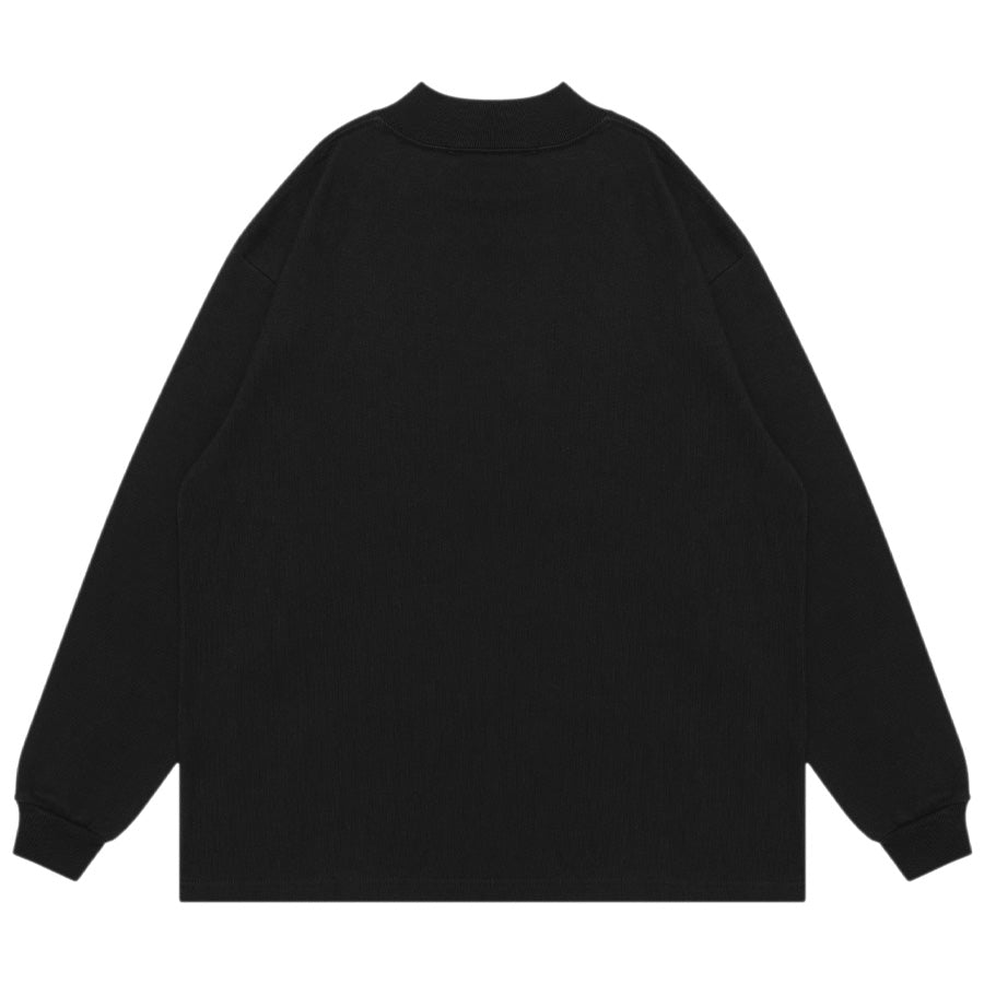 APPLEBUM ( アップルバム ) FLOWERS LOGO MOCKNECK L/S T-SHIRT 長袖 モック Tシャツ