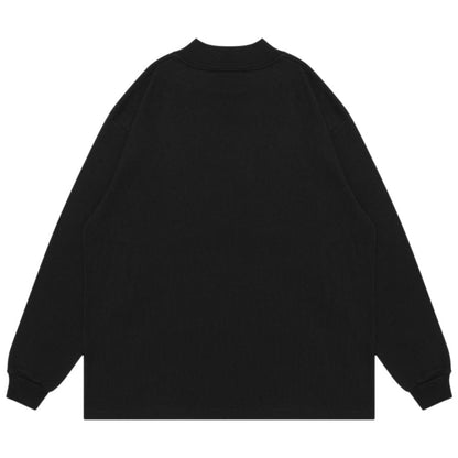 APPLEBUM ( アップルバム ) FLOWERS LOGO MOCKNECK L/S T-SHIRT 長袖 モック Tシャツ