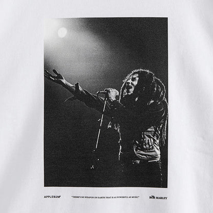 APPLEBUM | BOB MARLEY ( アップルバム | ボブ マーリー ) Monochrome T-Shirt (SPOT LIGHT)