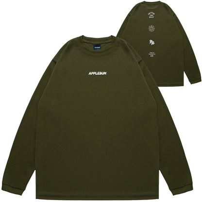 APPLEBUM ( アップルバム ) ELITE PERFORMANCE (LOGO) L/S T-SHIRT ドライ 長袖 Tシャツ