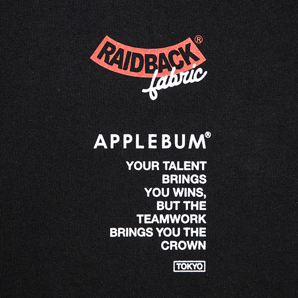 APPLEBUM × CRSB/raidback fabric 東京 L/S T-shirt