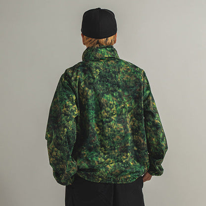 APPLEBUM × CRSB/RAIDBACK Pixel Camo High Tech Half Zip Anorak