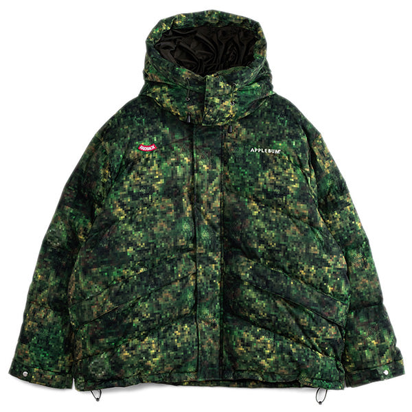 APPLEBUM × CRSB/RAIDBACK Pixel Camo Innercotton Hood Jacket