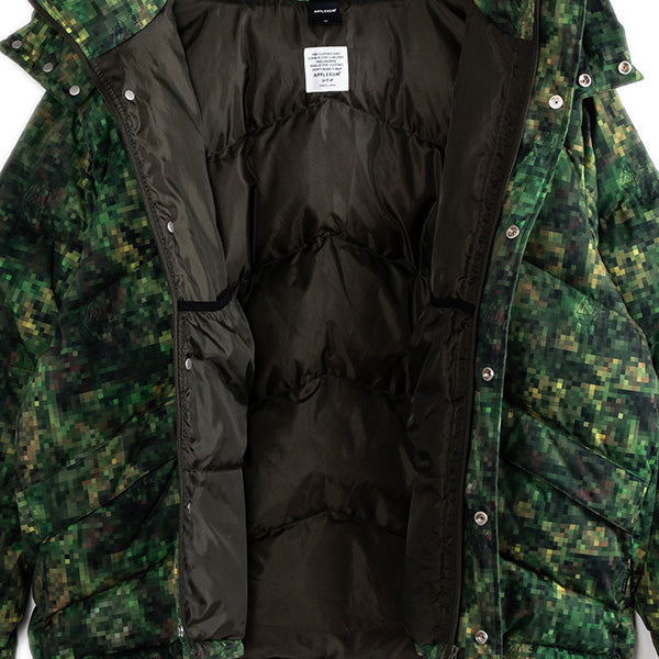 APPLEBUM × CRSB/RAIDBACK Pixel Camo Innercotton Hood Jacket