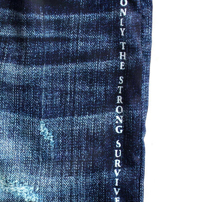 Damage Denim Basketball Shorts