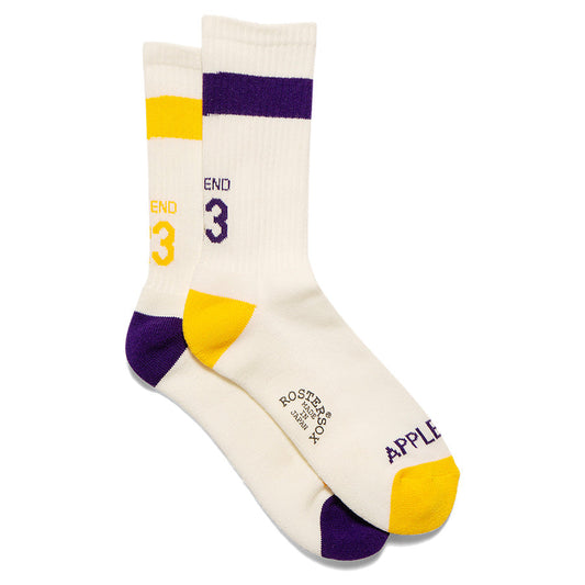 APPLEBUM ( アップルバム ) LEGEND 23 SOX (PURPLE&GOLD) ソックス