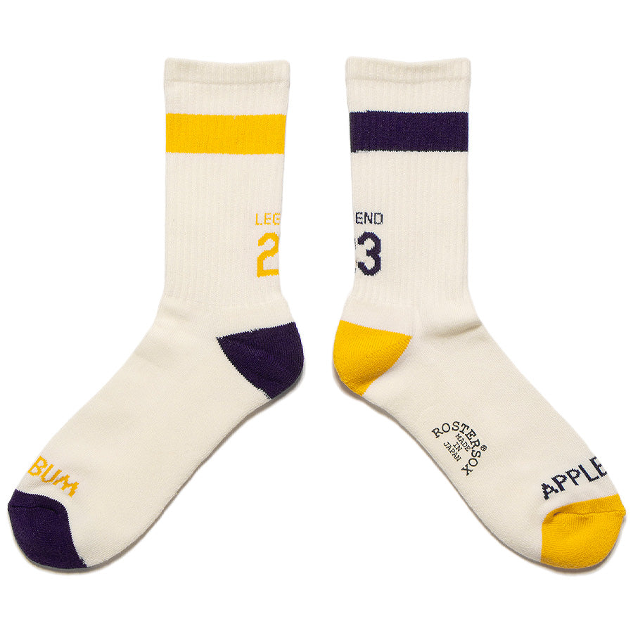 APPLEBUM ( アップルバム ) LEGEND 23 SOX (PURPLE&GOLD) ソックス