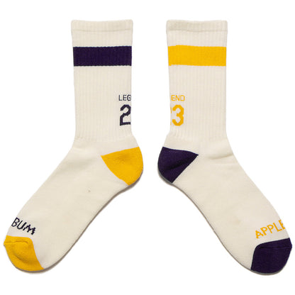 APPLEBUM ( アップルバム ) LEGEND 23 SOX (PURPLE&GOLD) ソックス