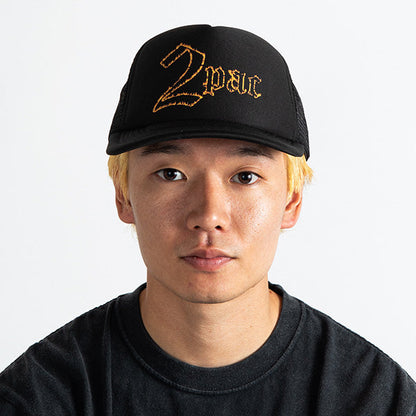 2PAC Fire Logo Mesh Cap