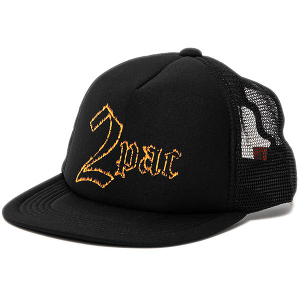 2PAC Fire Logo Mesh Cap