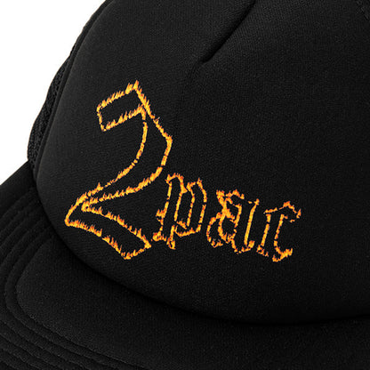 2PAC Fire Logo Mesh Cap