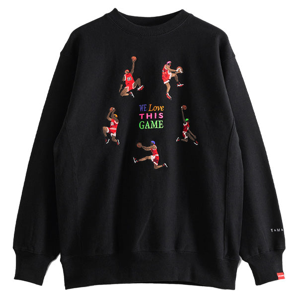 APPLEBUM × TAMANIWA We Love This Game Crew Sweat