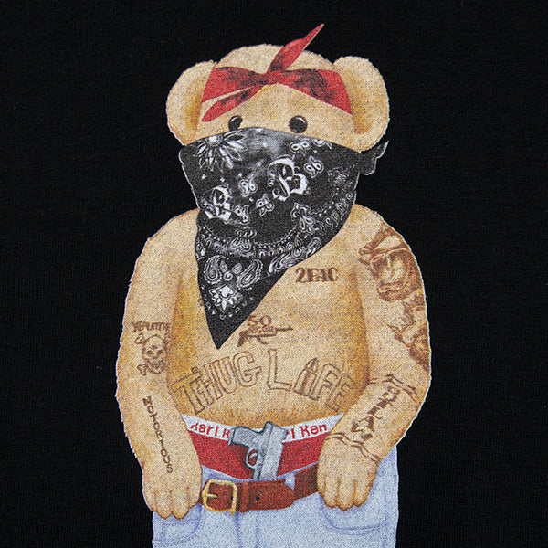 2pac Bandana Bear Hoodie