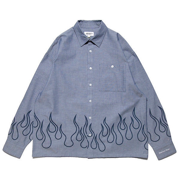 HAIGHT ( ヘイト ) Flames Oxford Shirt