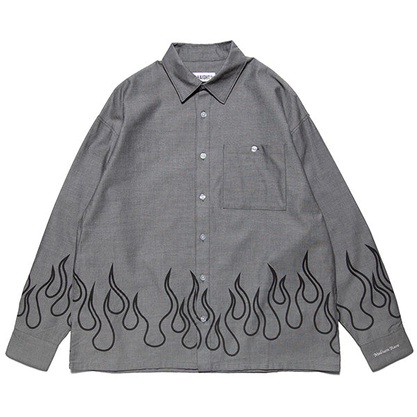 HAIGHT ( ヘイト ) Flames Oxford Shirt