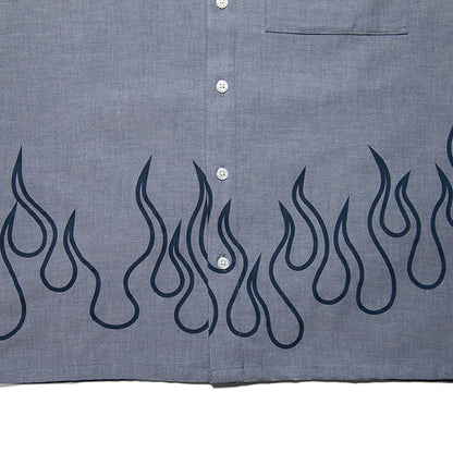 HAIGHT ( ヘイト ) Flames Oxford Shirt