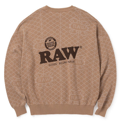 INTERBREED × RAW Rolled Up Knit