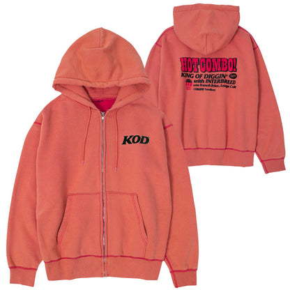 INTERBREED × KING OF DIGGIN' ( インターブリード ) Faded Zip Hoodie パーカー コラボレーション