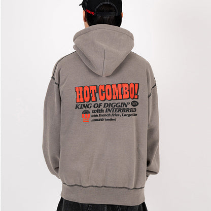 INTERBREED × KING OF DIGGIN' ( インターブリード ) Faded Zip Hoodie パーカー コラボレーション