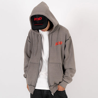 INTERBREED × KING OF DIGGIN' ( インターブリード ) Faded Zip Hoodie パーカー コラボレーション