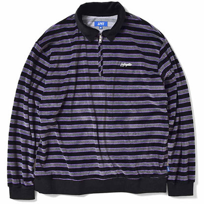 Half Zip Velour Shirt