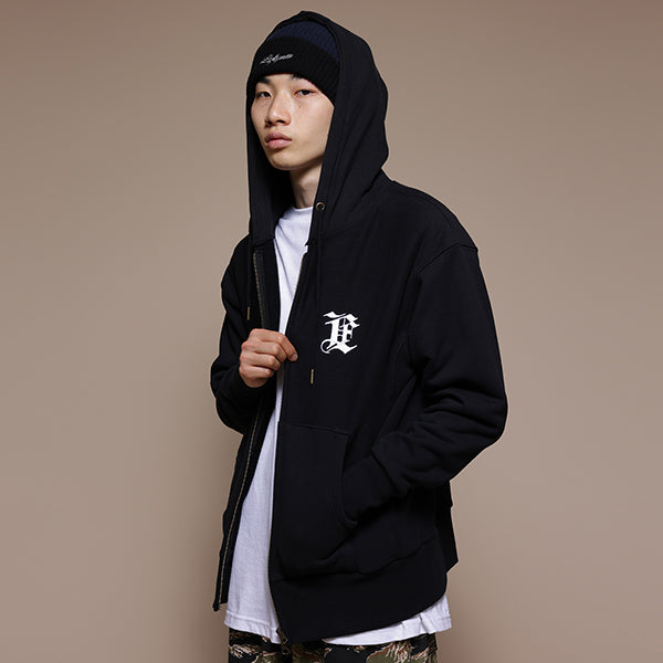 Monogram LF Logo US Cotton Full Zip Hoodie